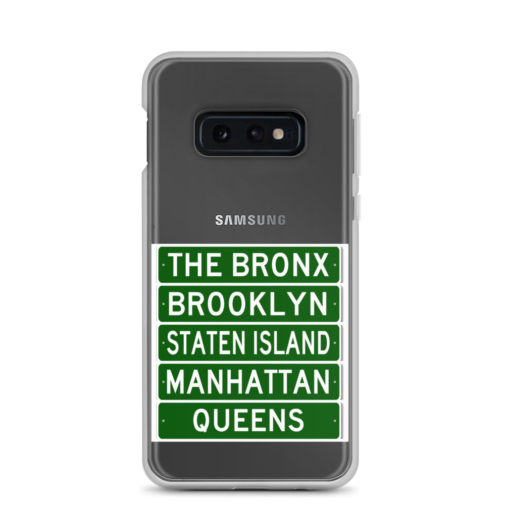 5 Boroughs Clear Case for Samsung® All Varieties Types