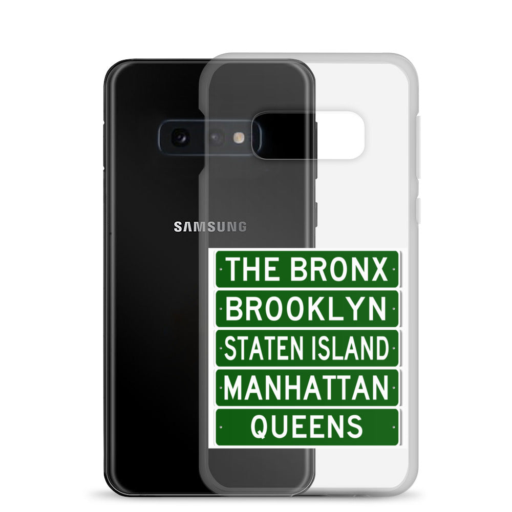 5 Boroughs Clear Case for Samsung® All Varieties Types