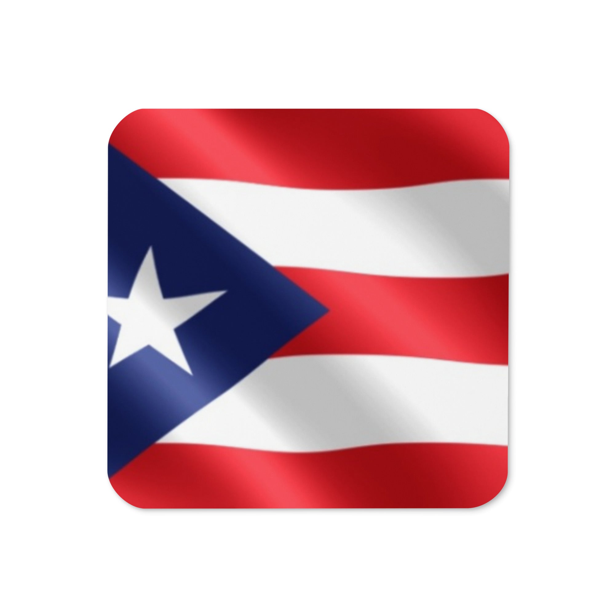 (1) Cork-back coaster Puerto Rico